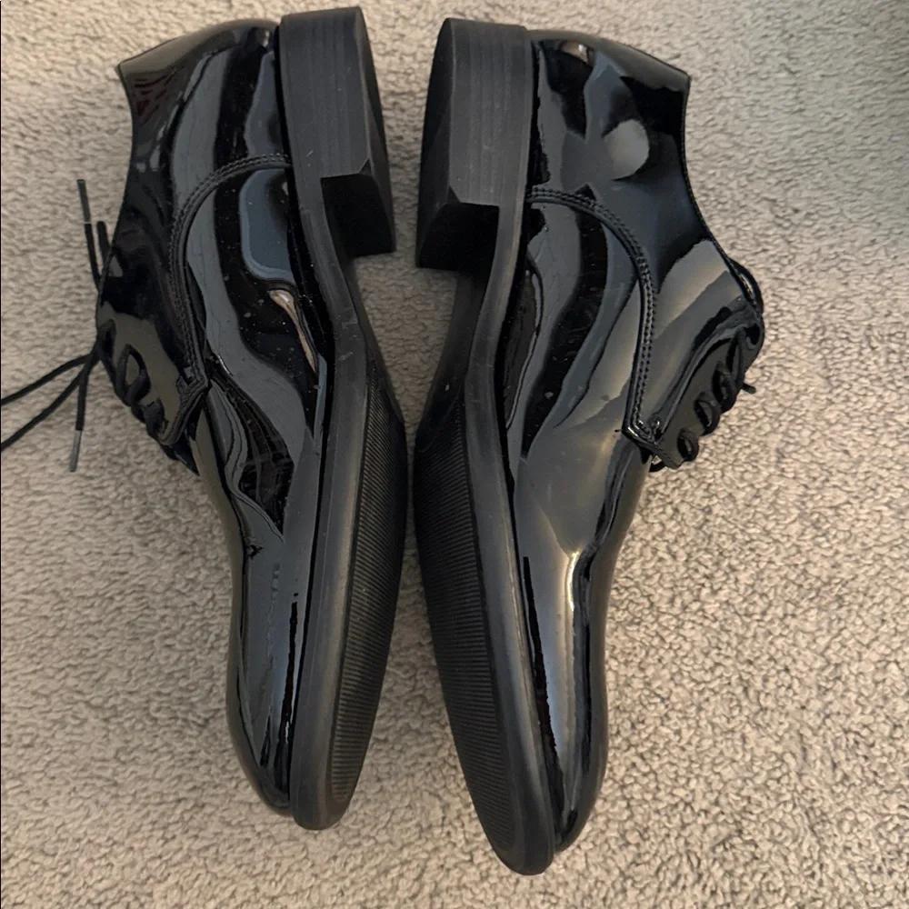 Nordstrom Glossy Black Oxfords